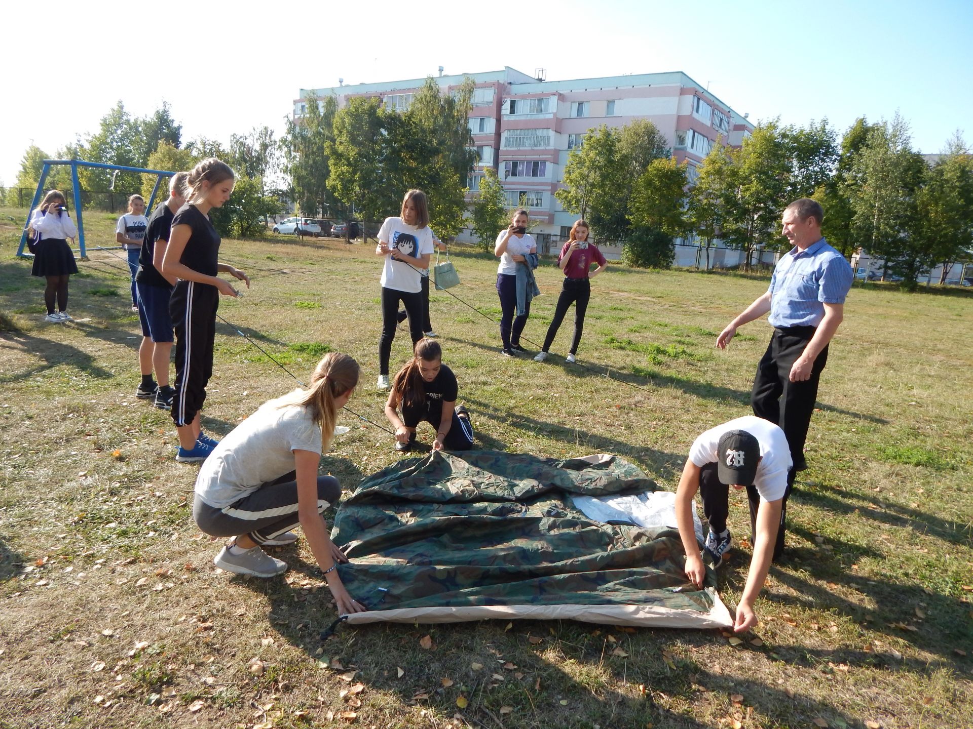 В Камскополянской школе №2 прошло мероприятие по пожарно-прикладному спорту