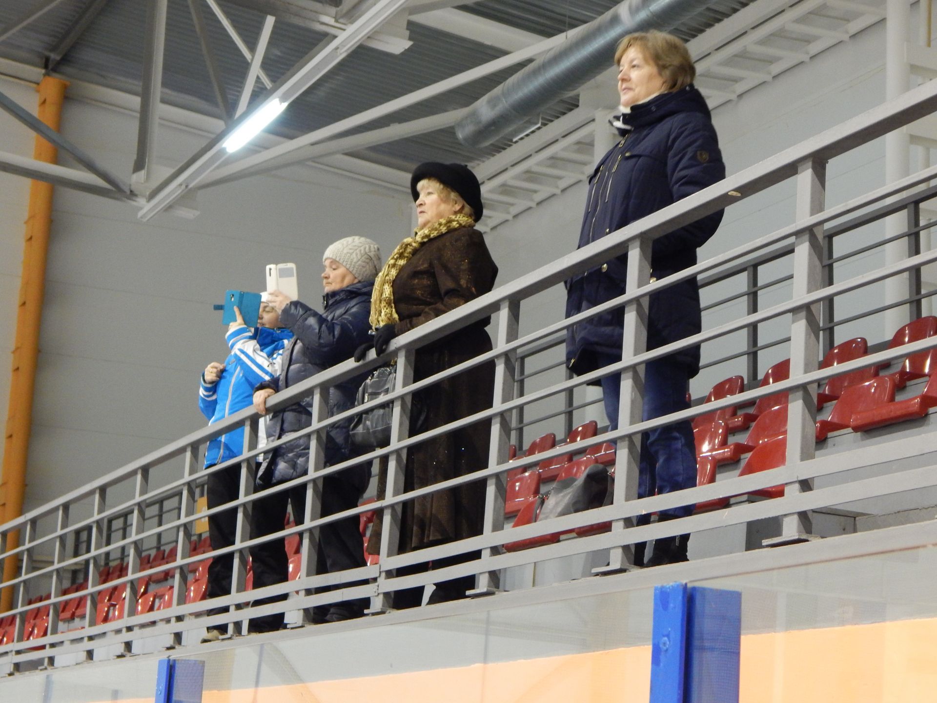В Камских Полянах в л/д «Олимпия» пенсионеры вышли на лед