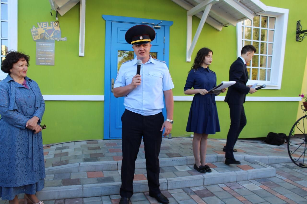 Сотрудники Госавтоинспекции приняли участие в открытии первого веломузея в Республике Татарстан