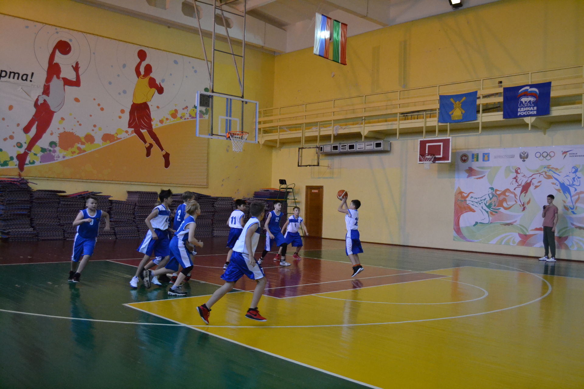 В Камских Полянах прошло Открытое первенство по баскетболу, посвященное 100-летию ТАССР