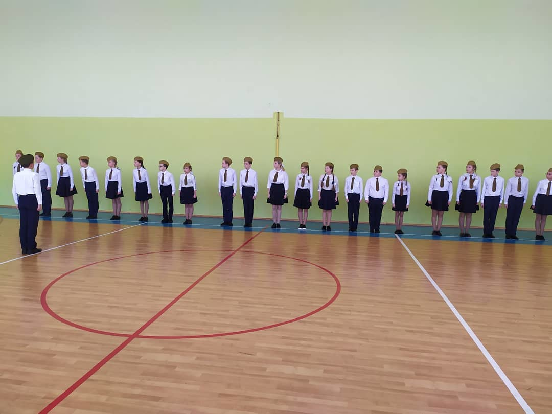 В камполянской школе №2 состоялся школьный этап «Смотра строя и песни»