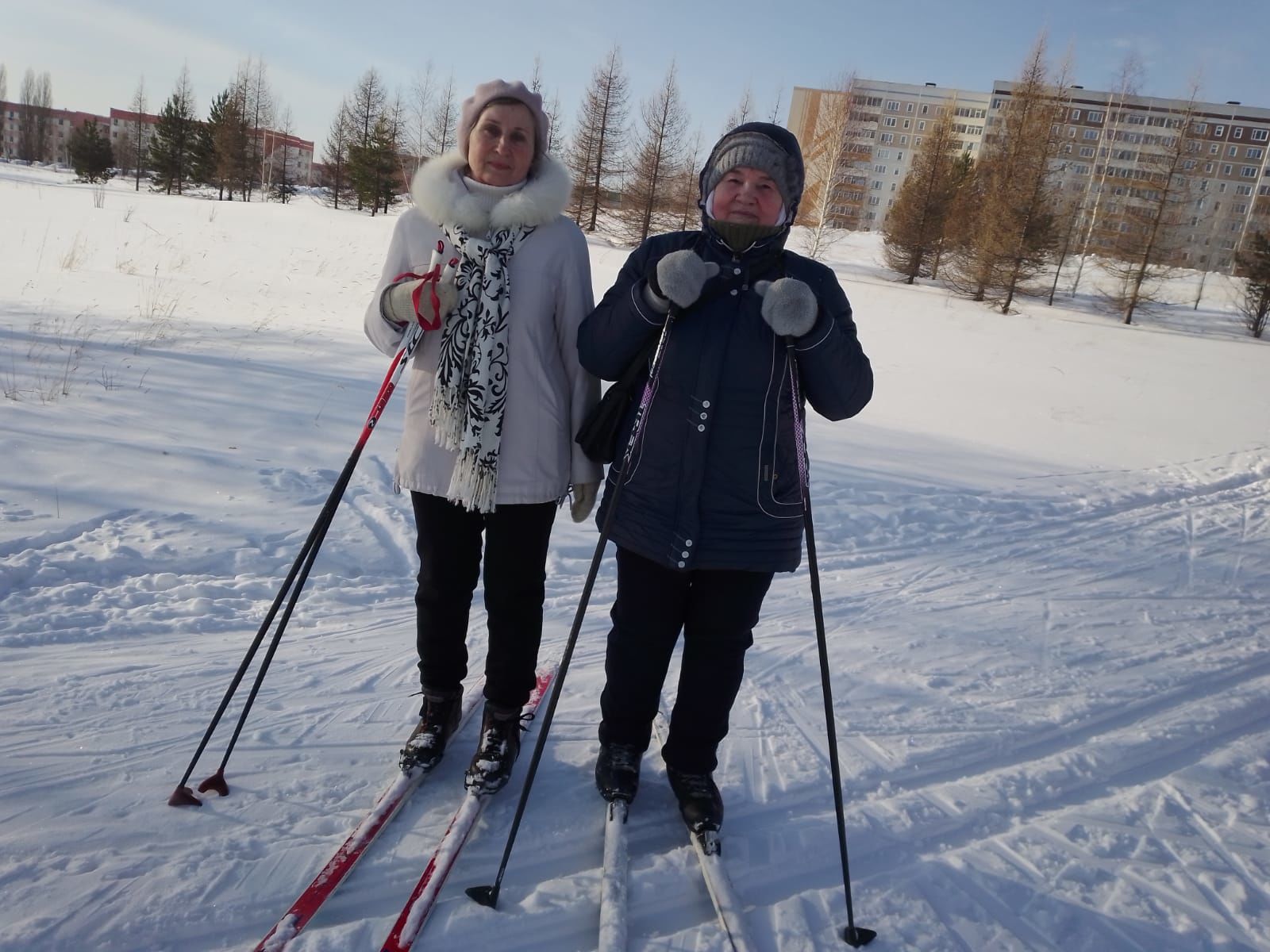 Камполянские пенсионеры вышли на лыжню