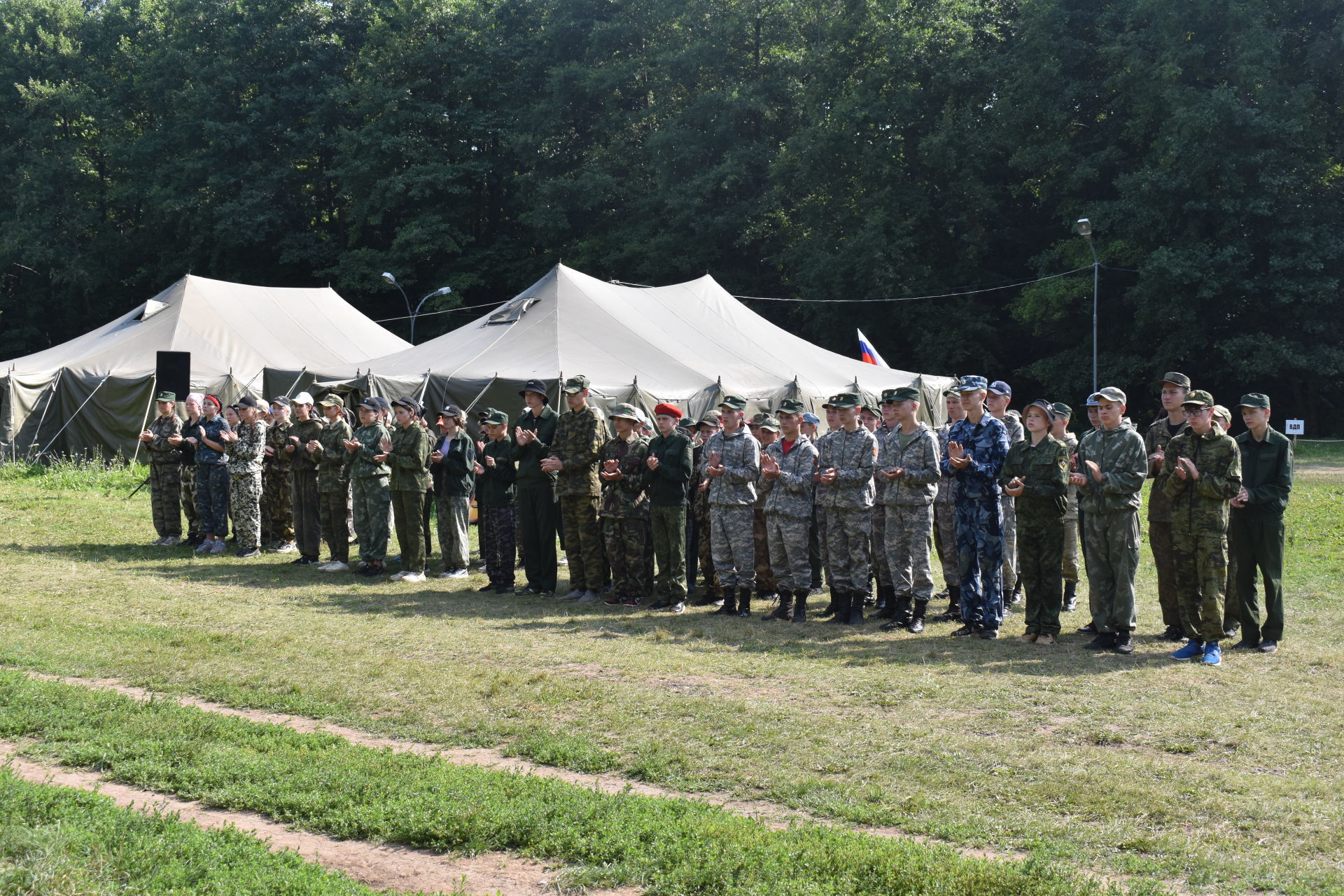 В Камских Полянах прошло закрытие 4 смены лагерного сбора «Зарница»