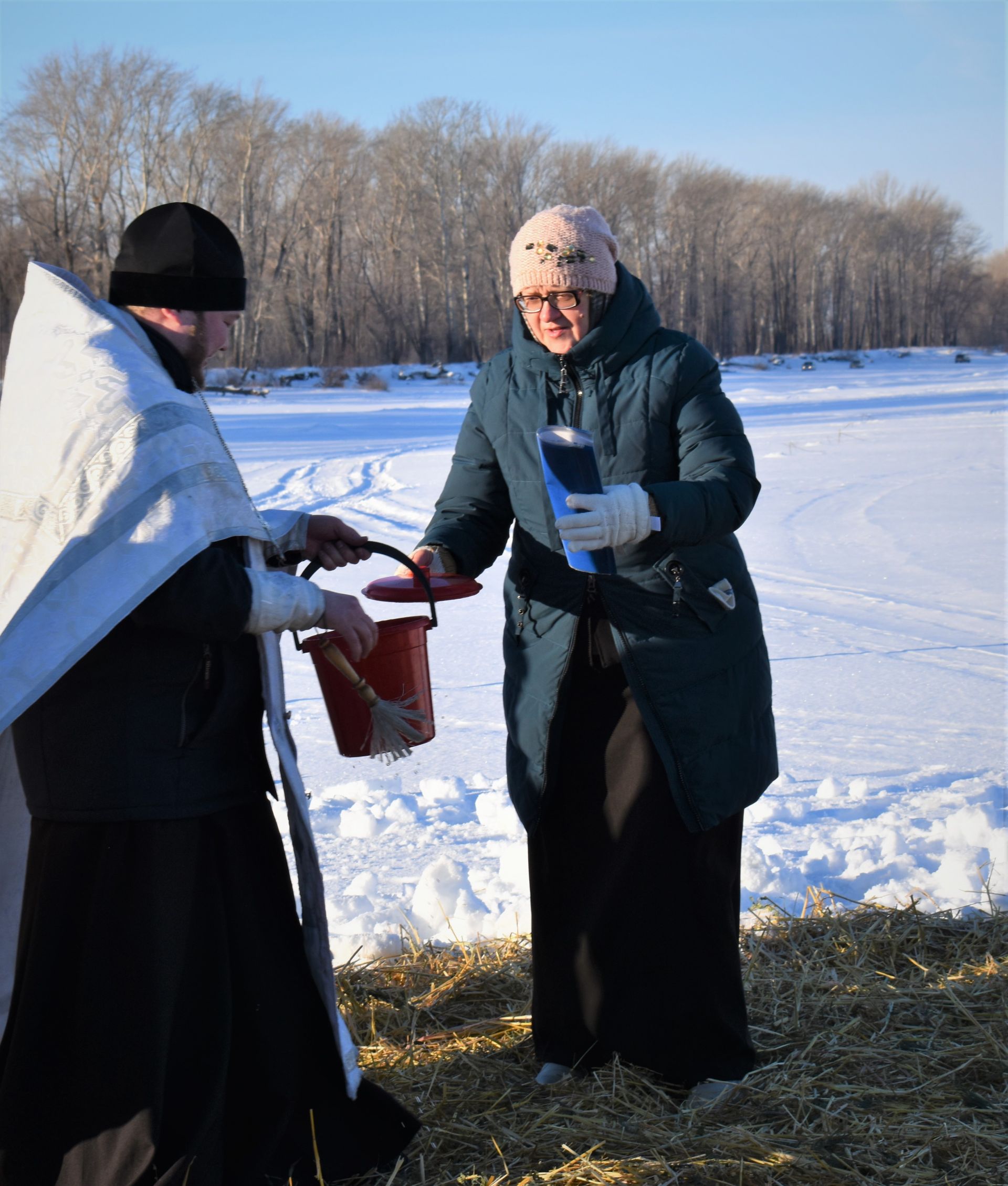 Православные верующие в Камских Полянах встречают Крещение Господне