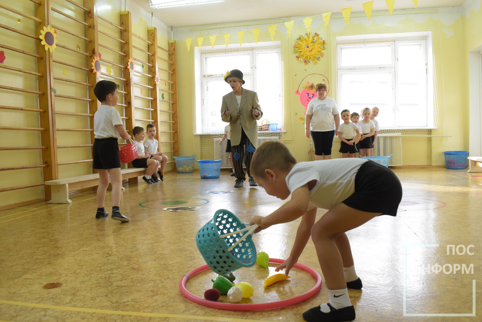 Спортивное развлечение в детском саду «Солнышко»