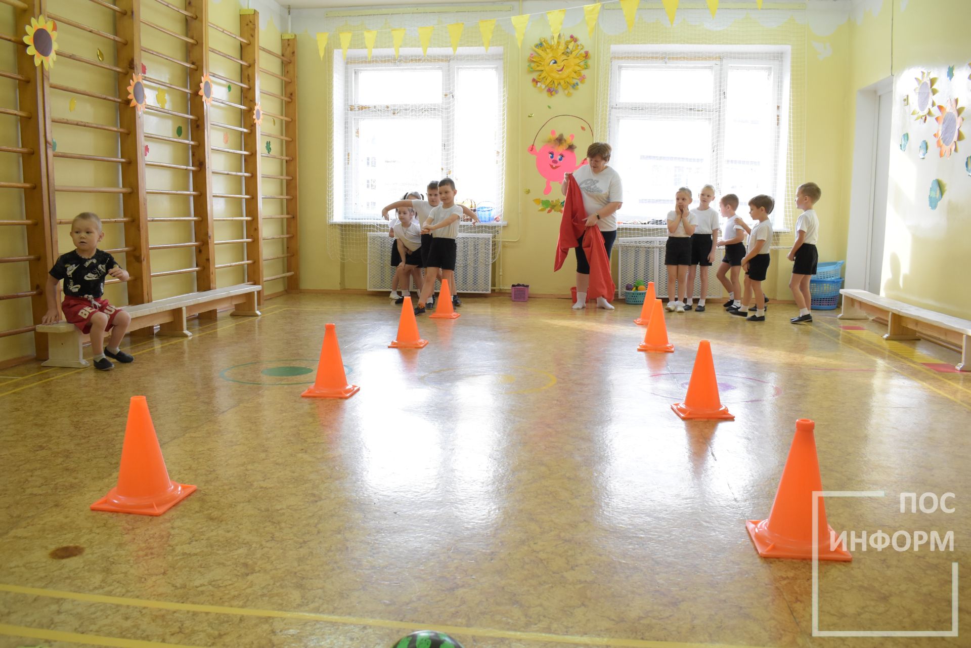 Спортивное развлечение в детском саду «Солнышко»