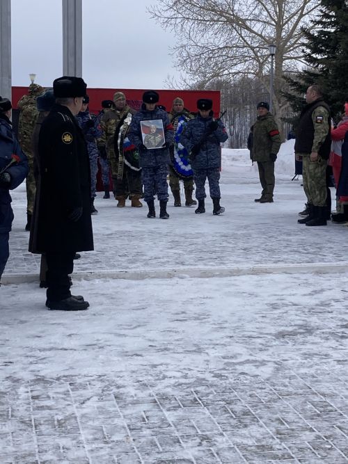 В Камских Полянах простились с бойцом, погибшим в зоне СВО