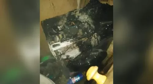 В Камских Полянах из-за порыва трубы в ванной сгорела стиральная машинка
