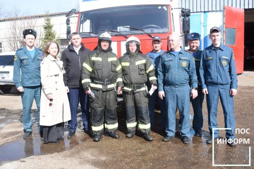 В Камских Полянах проводили на заслуженный отдых работников пожарной части