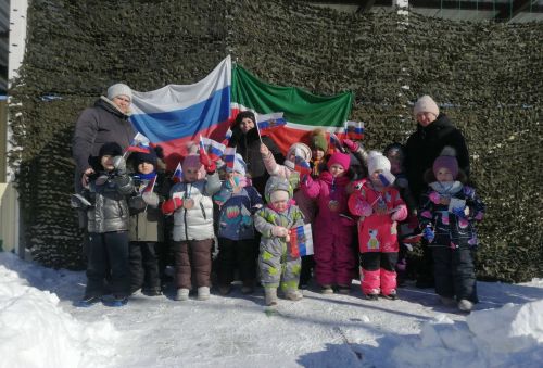 В детском саду «Рябинушка» прошла военно-патриотическая игра «Зарница»