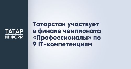 Татарстан участвует в финале чемпионата «Профессионалы» в девяти IT-дисциплинах