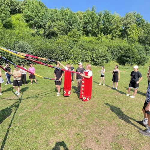 В лагере «Зарница» в Камских Полянах прошли старинные русские игры