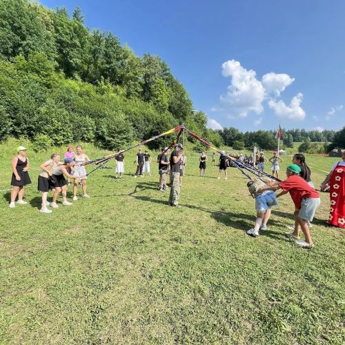 В лагере «Зарница» в Камских Полянах прошли старинные русские игры