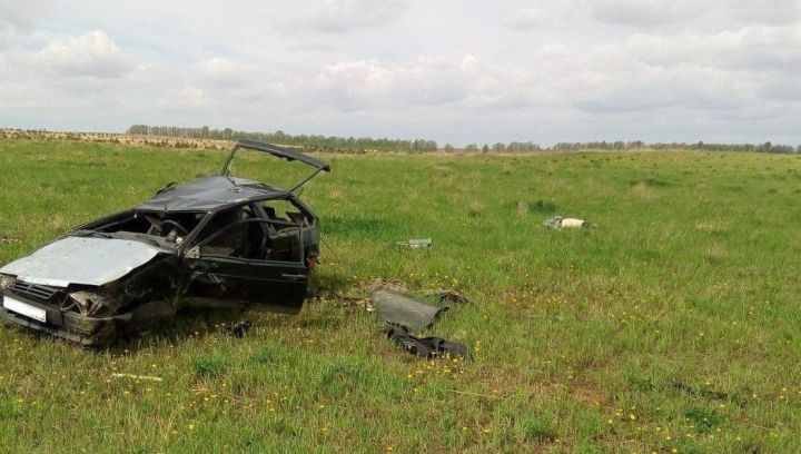 В Нижнекамском районе погиб водитель опрокинувшейся в кювет «восьмерки»