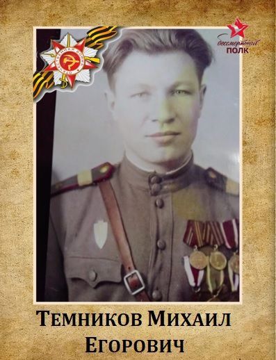 Помним героев: Михаил Егорович Темников
