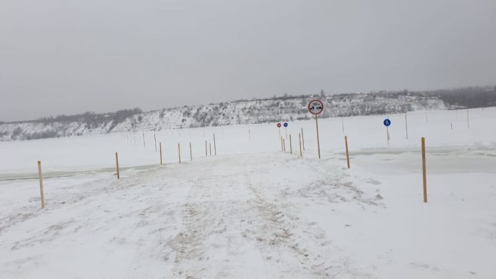 Из-за непогоды в Татарстане приостановлена работа ледовой переправы