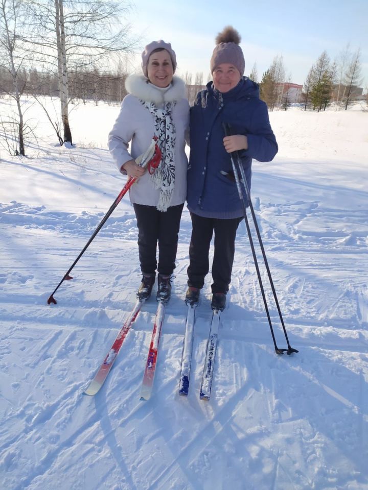 Камполянские пенсионеры вышли на лыжню