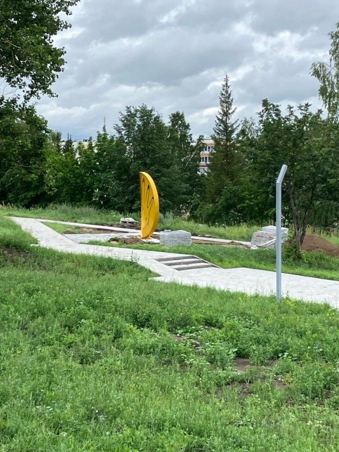 В сквере «Соенеч» Камских Полян ведутся строительные работы