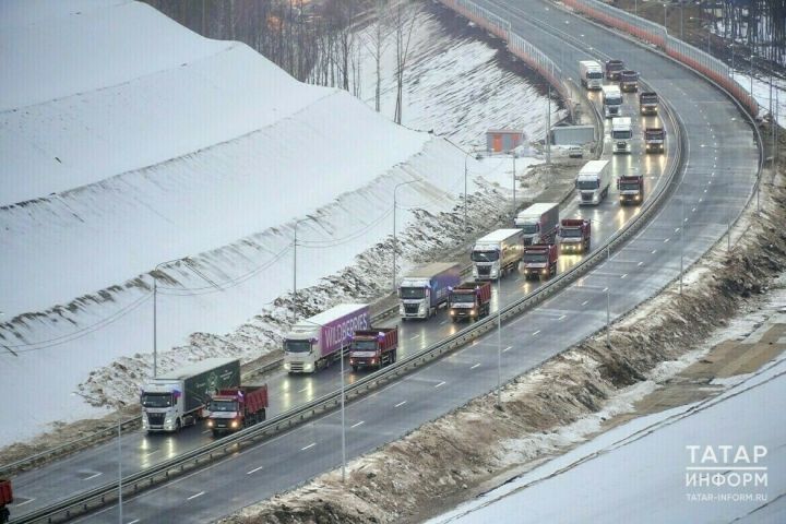 В Татарстане открыли трассы для грузовиков и автобусов