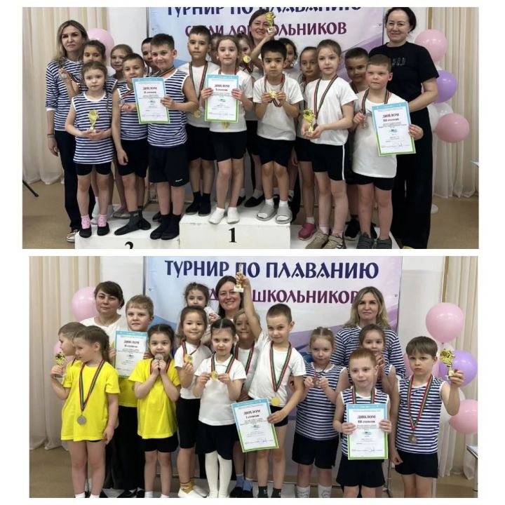 Юные пловцы из детских садов Камских Полян приняли участие в зональном турнире