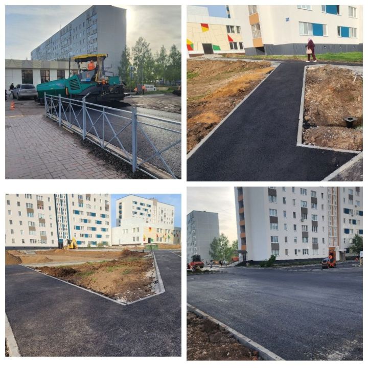 В Камских Полянах благоустраивают дворы по программе «Наш двор»