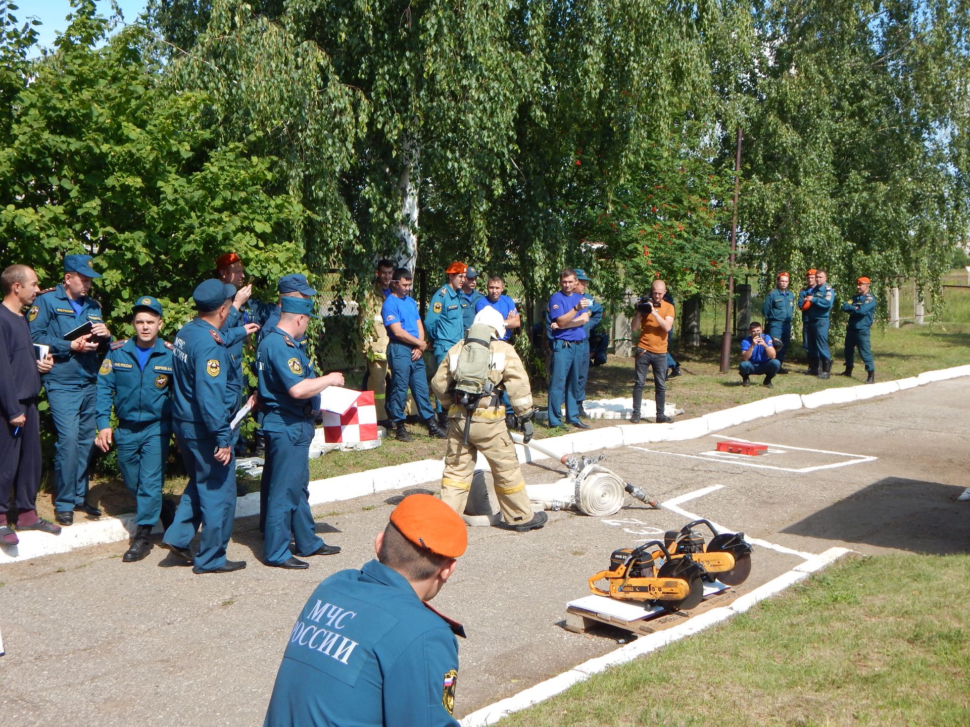 В Камских Полянах на территории пожарно-спасательной части № 163 развернулись соревнования республиканского масштаба + ФОТОРЕПОРТАЖ