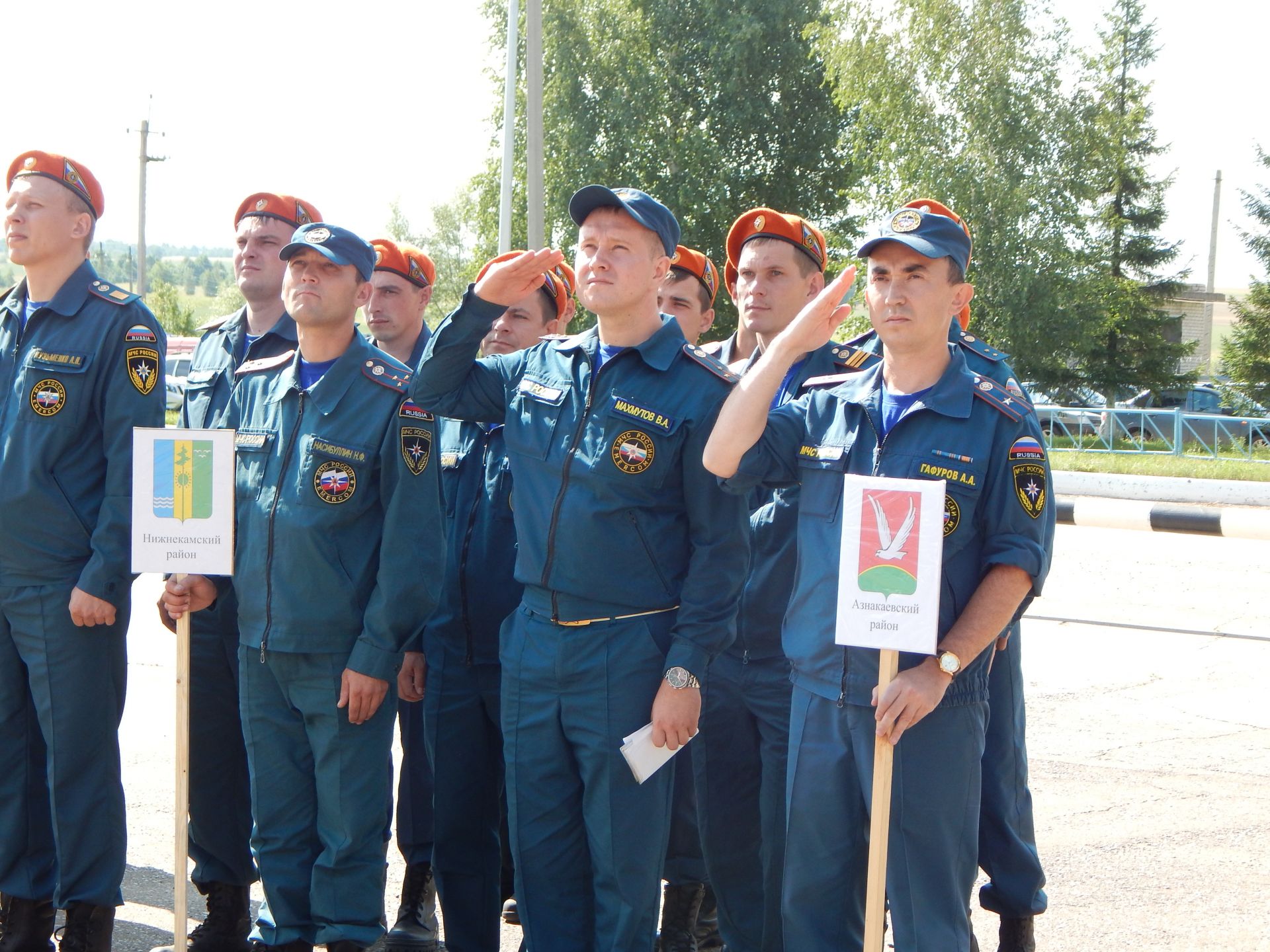 В Камских Полянах на территории пожарно-спасательной части № 163 развернулись соревнования республиканского масштаба + ФОТОРЕПОРТАЖ