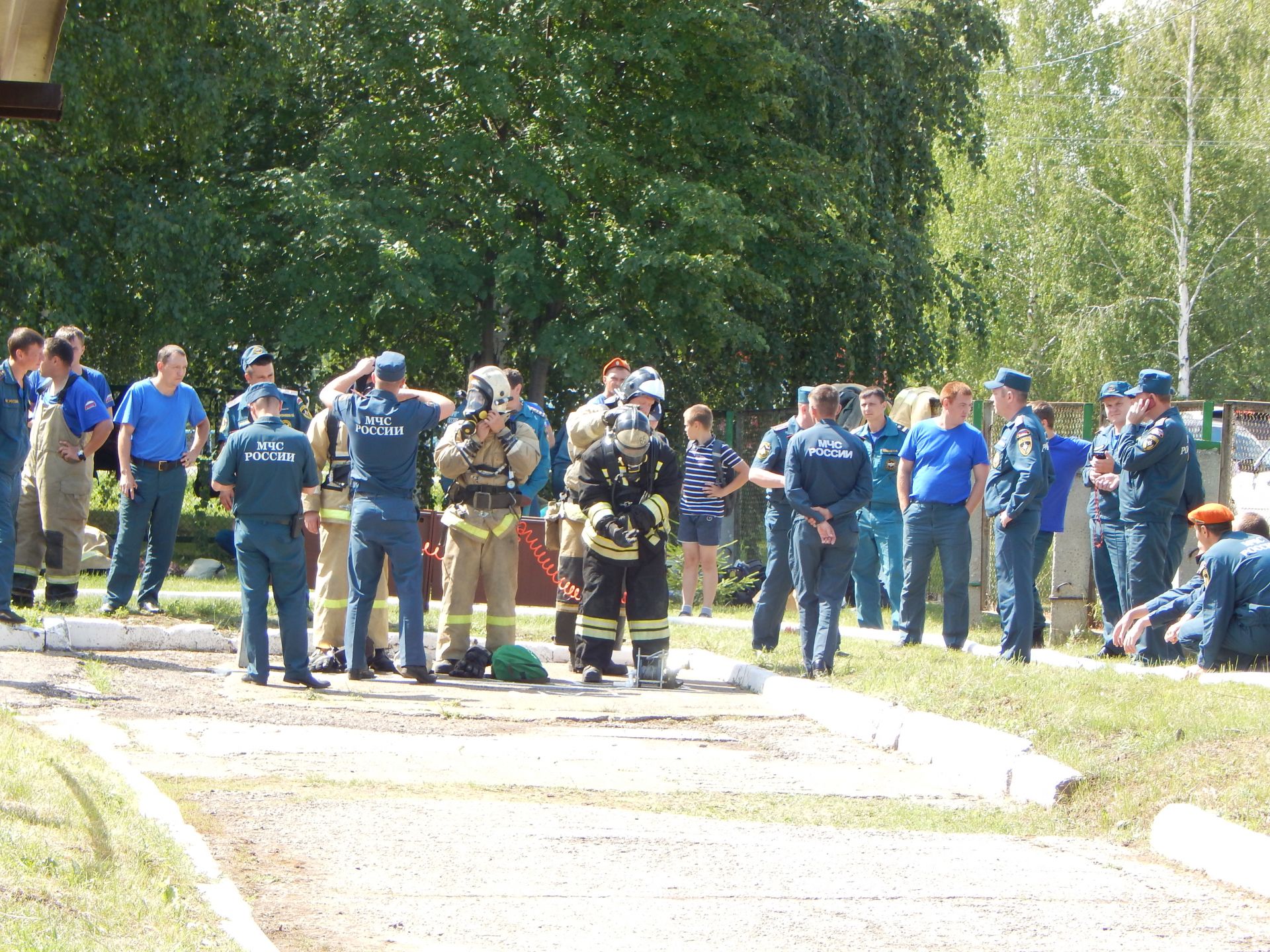 В Камских Полянах на территории пожарно-спасательной части № 163 развернулись соревнования республиканского масштаба + ФОТОРЕПОРТАЖ