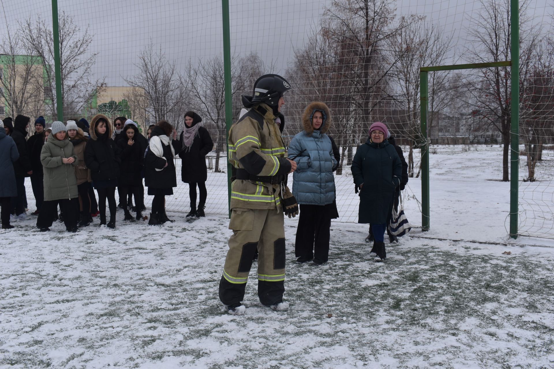 В Камско-Полянской школе №2 прошли пожарные учения