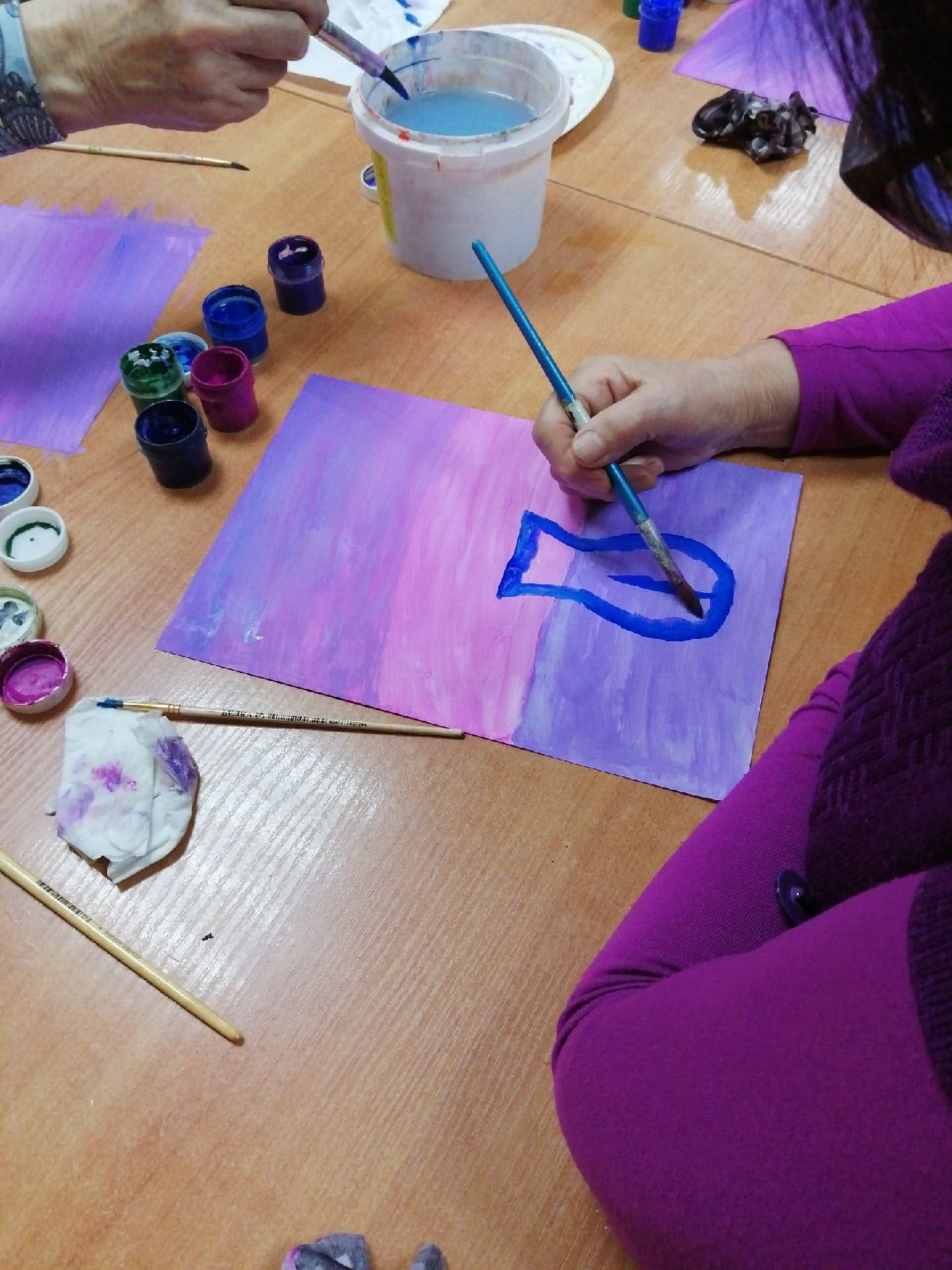В Центре детского творчества «Радуга» провели мастер-класс по изобразительному искусству