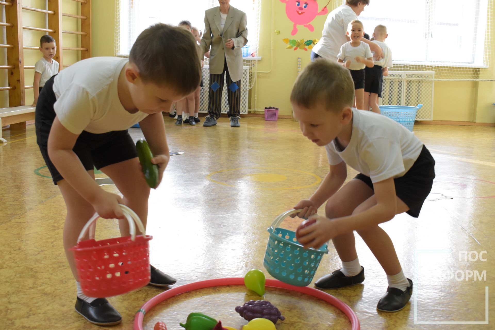 Спортивное развлечение в детском саду «Солнышко»