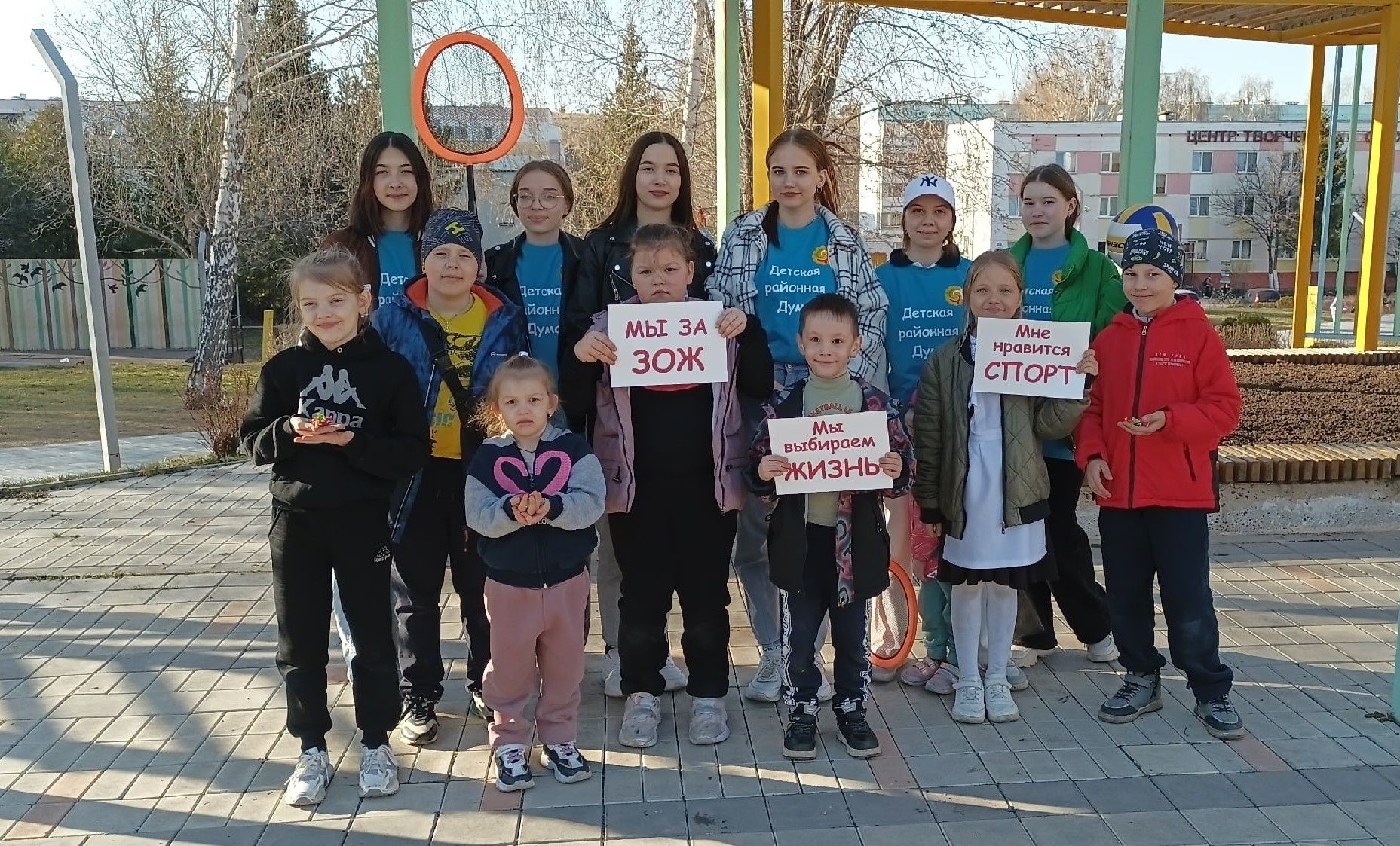 Активисты Детской районной Думы провели мероприятие «Спортивный час»