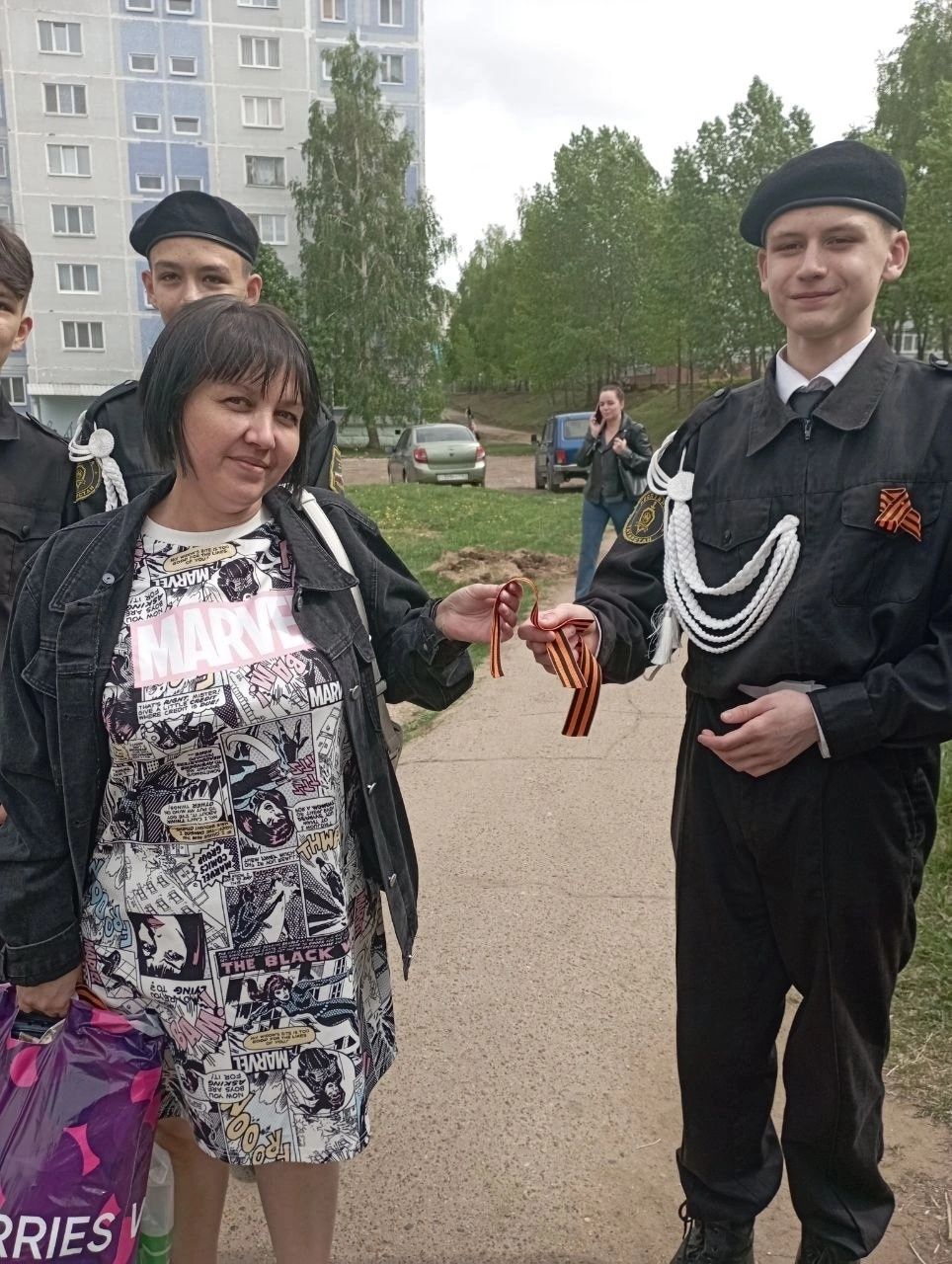 Активисты отряда «Форпост» решили поддержать Всероссийскую акцию «Георгиевская ленточка»
