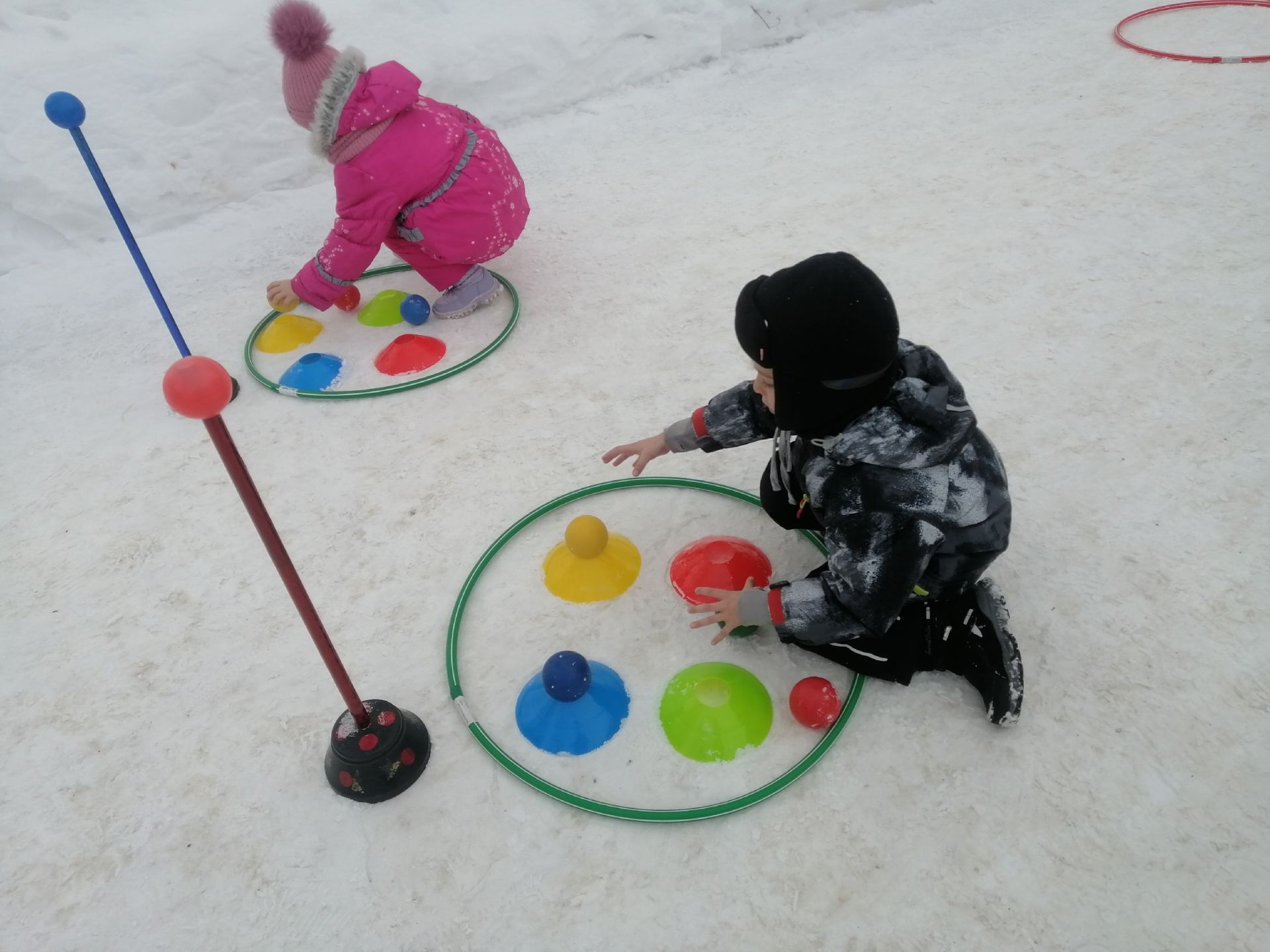 Для воспитанников детского сада «Огонек» организовали зимние спортивные игры