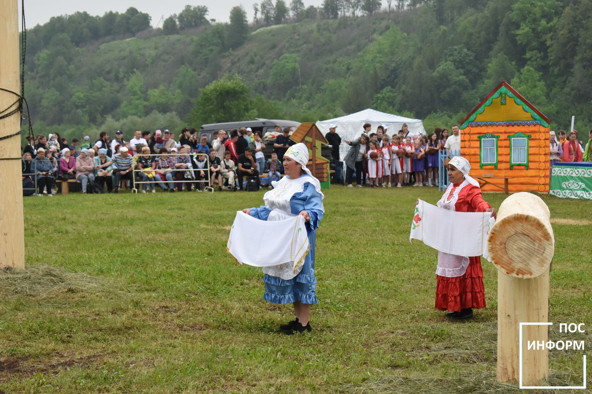 Весело и широко в Камских Полянах прошёл национальный праздник «Сабантуй»