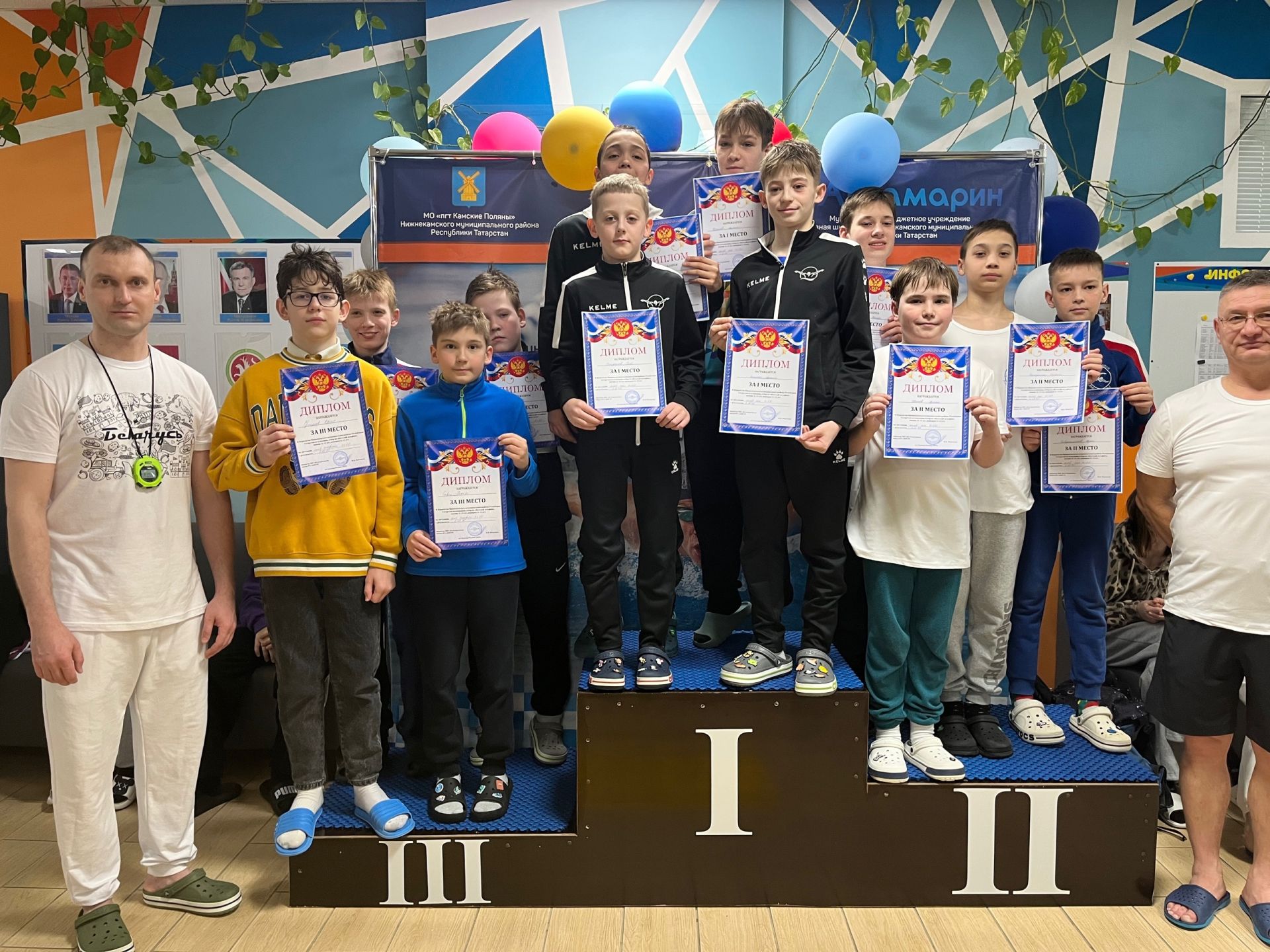 В бассейне «Аквамарин» Камских Полян состоялось Первенство НМР по плаванию