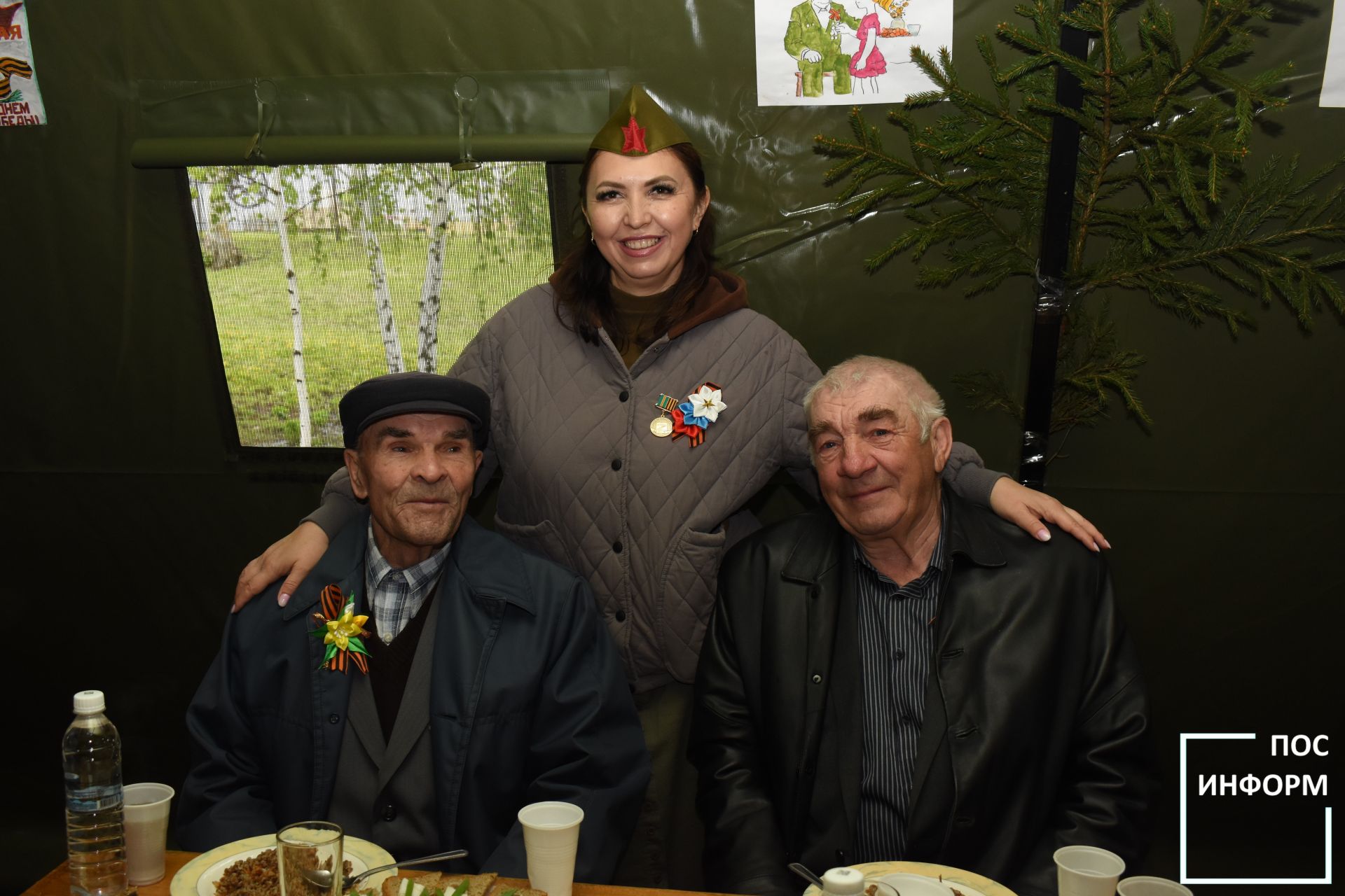 В День Победы для жителей Камских Полян организовали солдатский привал