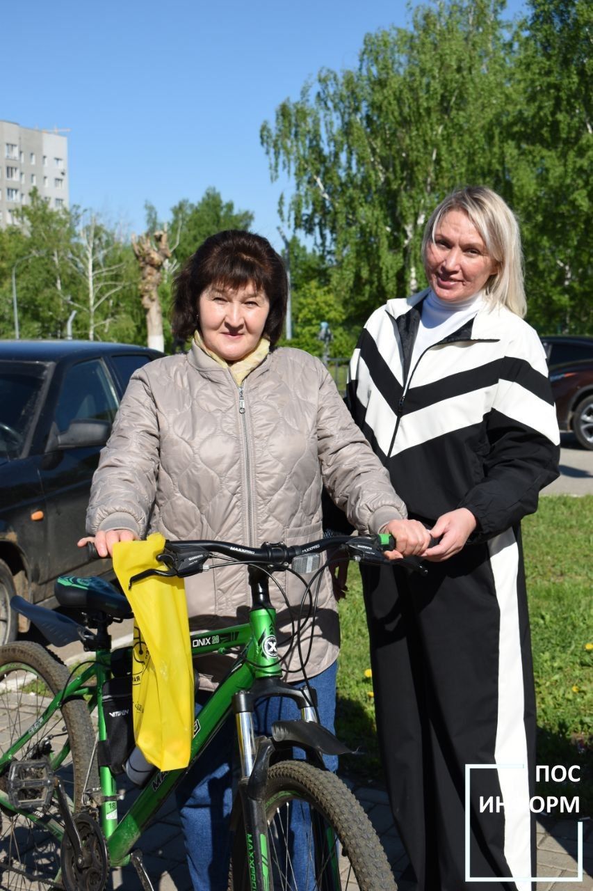 Жители Камских Полян присоединились к акции «На работу на велосипеде»