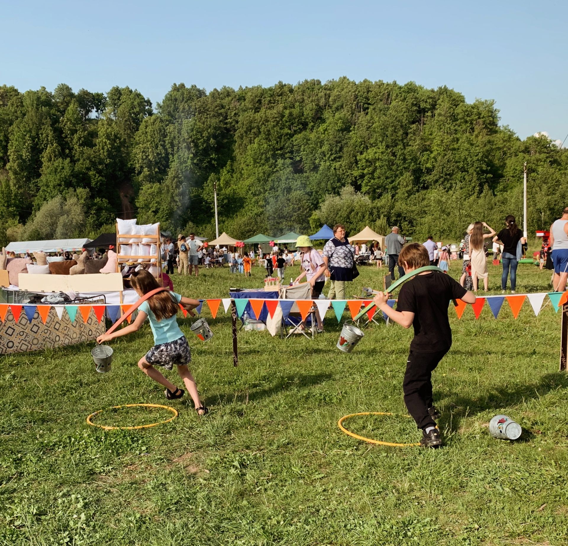 Дети Камских Полян весело отметили Сабантуй-2025