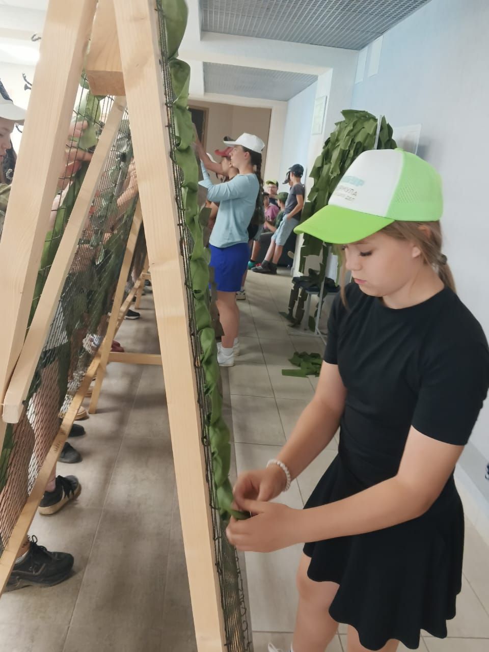 Курсанты военно-патриотического лагеря приняли участие в мастер-классе по плетению сетей