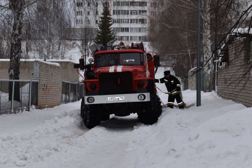 Пожарные учения в Камско-Полянском детском саду