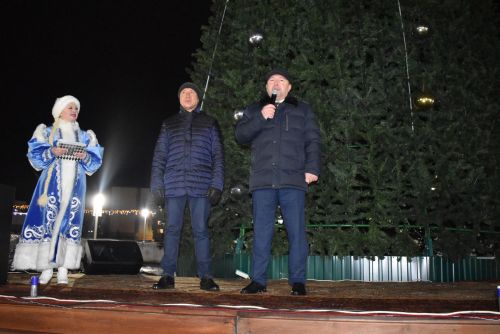 Торжественное открытие главной ёлки в Камских Полянах