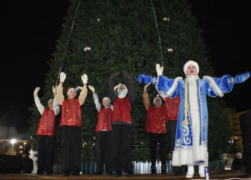 Торжественное открытие главной ёлки в Камских Полянах