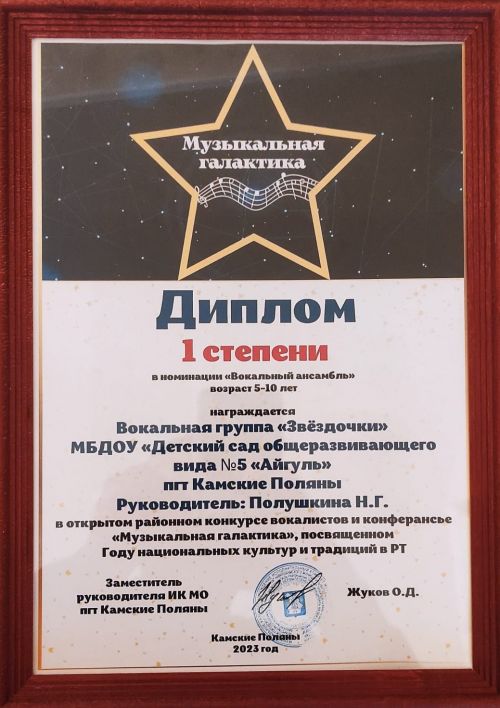 Воспитанники детского сада «Айгуль» приняли участие в музыкальном фестивале
