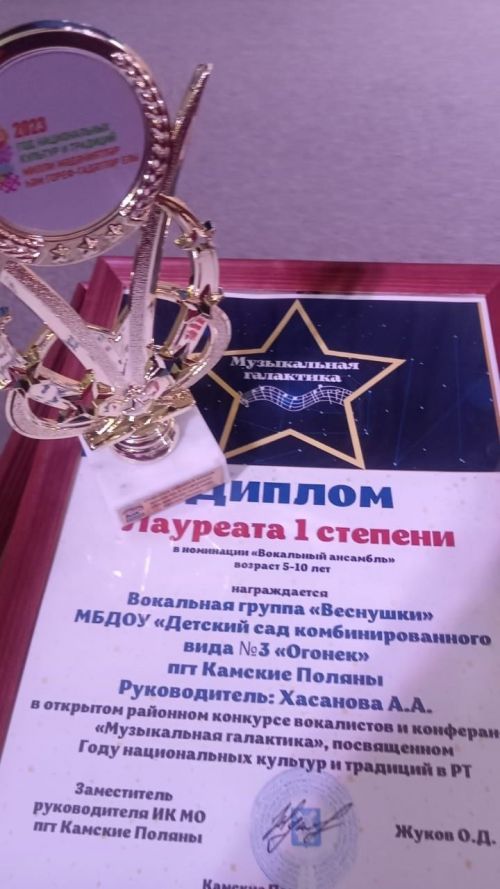Воспитанники детского сада «Огонёк» приняли участие в «Музыкальной галактике»