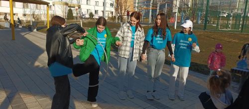 Активисты Детской районной Думы провели мероприятие «Спортивный час»