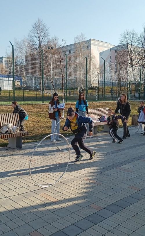 Активисты Детской районной Думы провели мероприятие «Спортивный час»