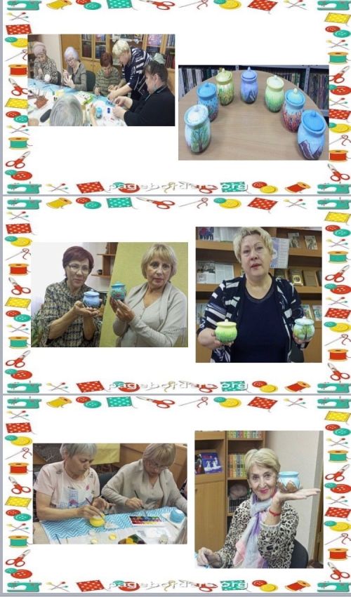 В Камско-Полянской библиотеке состоялся мастер-класс по росписи посуды