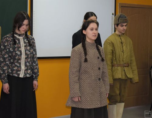 Для школьников выступили участники агитпохода «Марш Памяти»