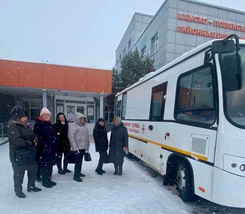 В Камско-Полянской районной больнице работает передвижной маммограф